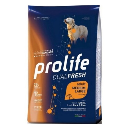 PROLIFE DOG DF TURKEY/PORK&RICE M/L KG.2,5