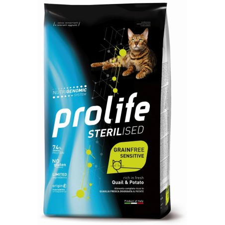 PROLIFE CAT ST GF SENS. QUAIL&POT KG.7