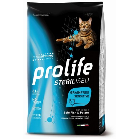 PROLIFE CAT ST GF SENS SOLE FISH&POT KG.7