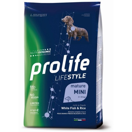PROLIFE DOG LS MATURE W FISH&RICE MINI KG.7