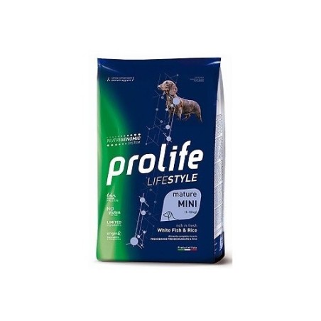PROLIFE DOG LS MATURE W FISH&RICE MINI GR.600