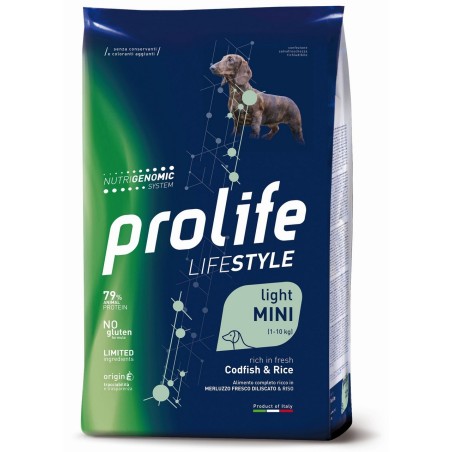 PROLIFE DOG LS LIGHT CODFISH&RICE MINI KG.2