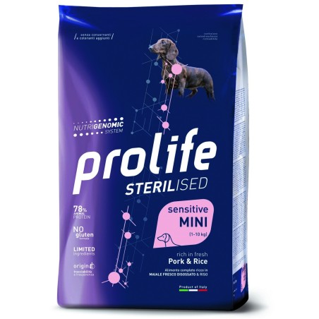 PROLIFE DOG ST SENS POR&RICE MINI KG.2