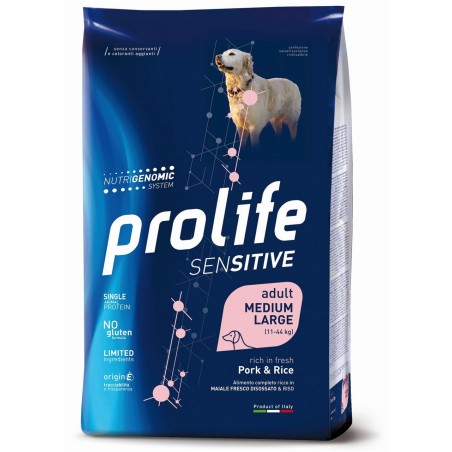 PROLIFE DOG SENS PORK&RICE M/L KG.2,5