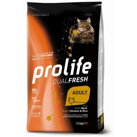 PROLIFE CAT DF AD BEEF/CHICKEN&RICE GR.400