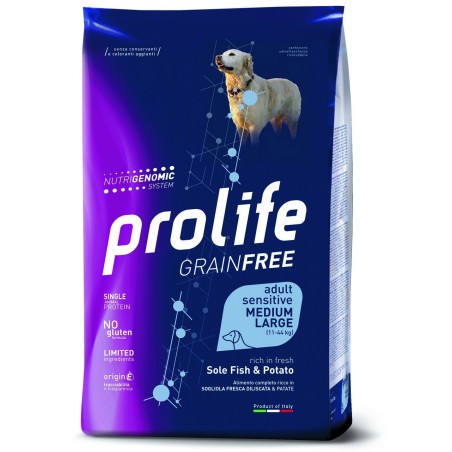 PROLIFE DOG GF SENS SOLE FISH&POT M/L KG.2,5