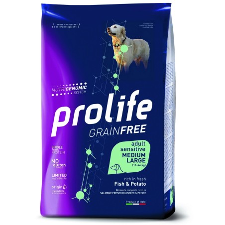 PROLIFE DOG GF SENS FISH&POT M/L KG.2,5