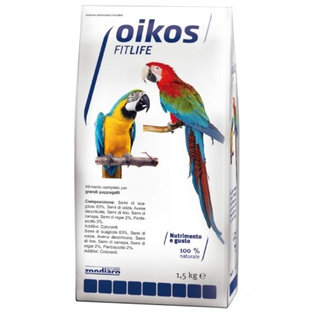 OIKOS FITLIFE PAPPAGALLI  KG.1,5