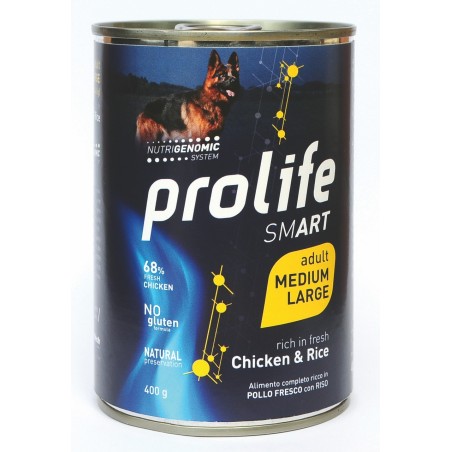 PROLIFE DOGW SM ADULT CHIC/RICE M/L GR.400