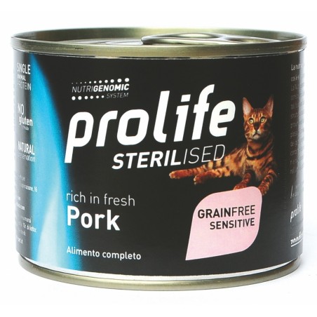 PROLIFE CAT ST GF SENS PORK GR.200