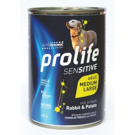 PROLIFE DOGW SENS RABBIT & P M/L GR.400