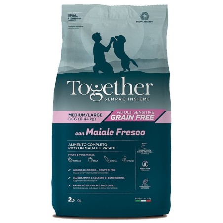 TOGETHER DOG AD.GF M/L MAIALE&P. KG.2,5
