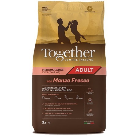 TOGETHER DOG ADULT M/L MANZO KG.12