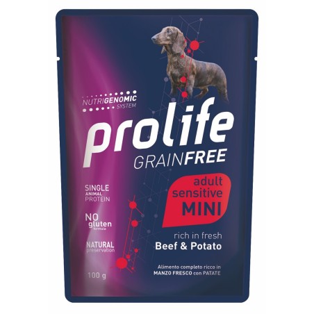 PROLIFE DOGW BS GF BEEF/POT GR.100