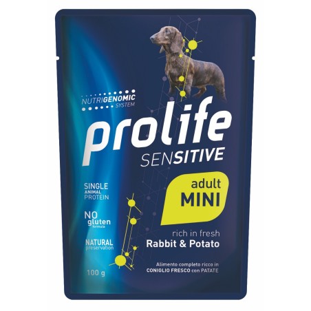PROLIFE DOGW BS SENS RABBIT/POT GR.100