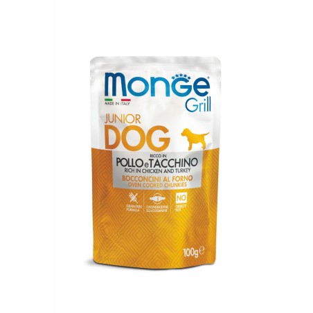 MONGE GRILL BUS. DOG PUPPY/JUNIO POL/TAC.100