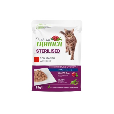 TRAINER BS NAT  CAT STERIL BEEF GR.85