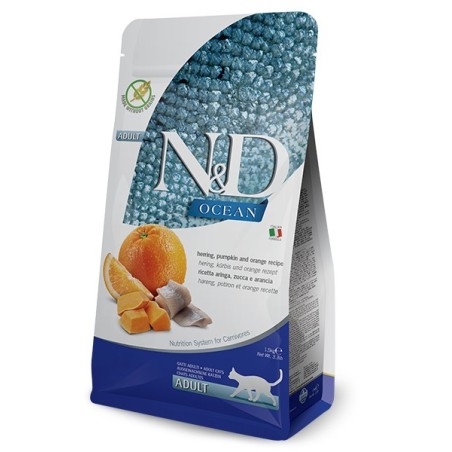 N&D CAT OCEAN HERRING&ORANGE PUMPKIN Kg.1,5