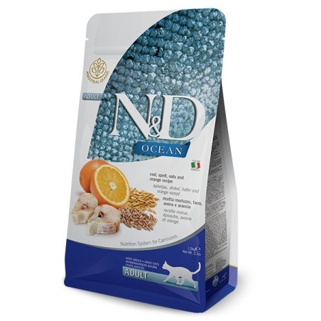 N&D CAT OCEAN ANCESTRAL CODFISH&ORANGE Kg.1,5