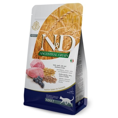 N&D CAT ANCESTRAL AGNELLO & MIRTILLO KG.1,5