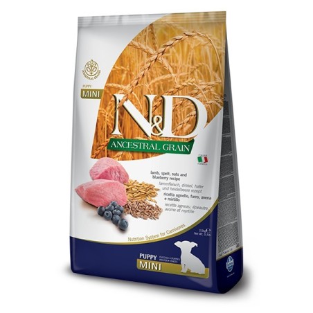 N&D DOG ANCESTRAL LAM/BLUB. PUPPY MINI 2.5 KG
