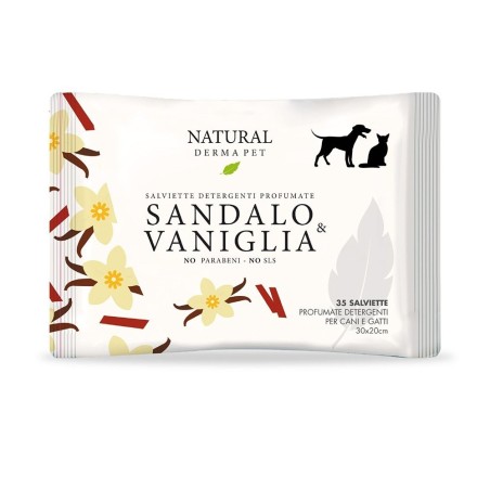 Natural Derma Pet SALVIETTA SANDALO & VANIGLIA new
