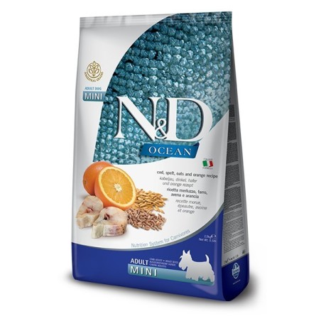 N&D DOG OCEAN CODFISH/ORANG ANCE. ADULT MINI 2.5KG