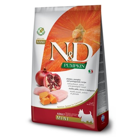 N&D DOG PUMPK. POLL/POM. ADULT MINI 2.5 KG