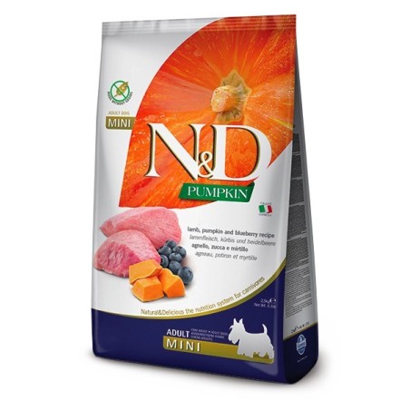 N&D DOG PUMPK. LAMB/BLU. ADULT MINI 2.5 KG