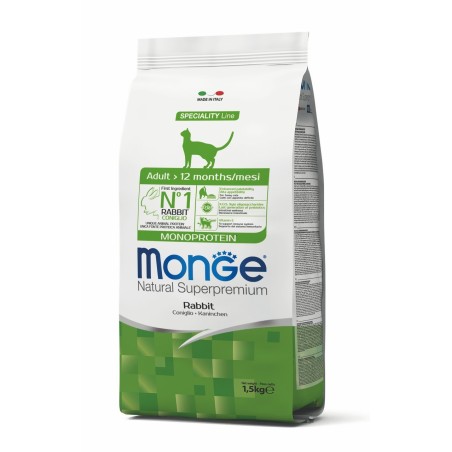 MONGE CAT ADULT CONIGLIO  KG.1,5
