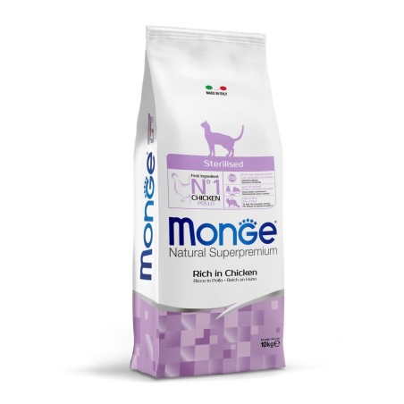 MONGE CAT STREILIZZATO POLLO KG.10