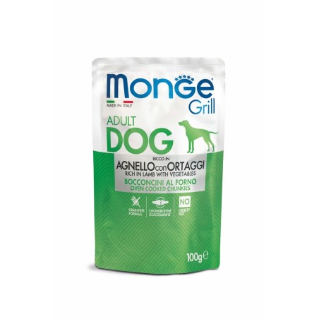 MONGE GRILL BUS. DOG AGNELLO/VERD GR.100