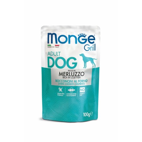 MONGE GRILL BUS. DOG MERLUZZO GR.100