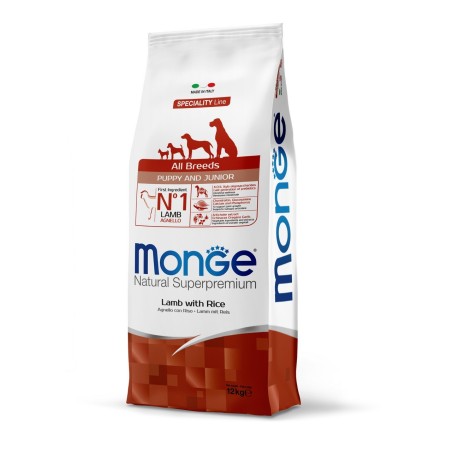 MONGE ALL BREED PUPPY AGNEL/RISO KG.12