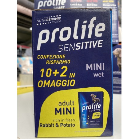 PROLIFE DOG MULTIPACK 100G 10+2 GF RABBIT & POTATO