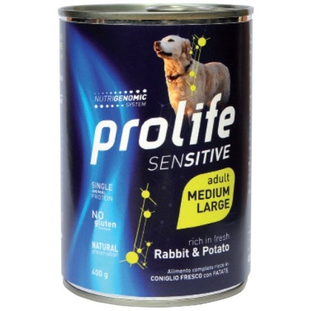 PROLIFE DOG SENS RABBIT/POTATO GR.800