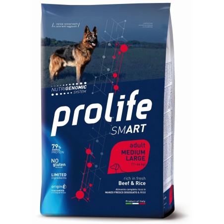 PROLIFE DOG SM BEEF&RICE M/L KG.12
