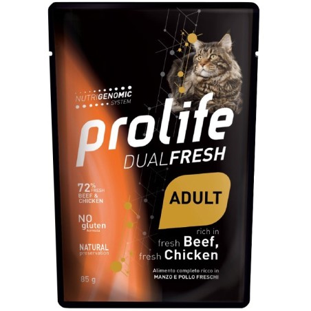 PROLIFE CAT DF BEEF & CHICKEN GR.85