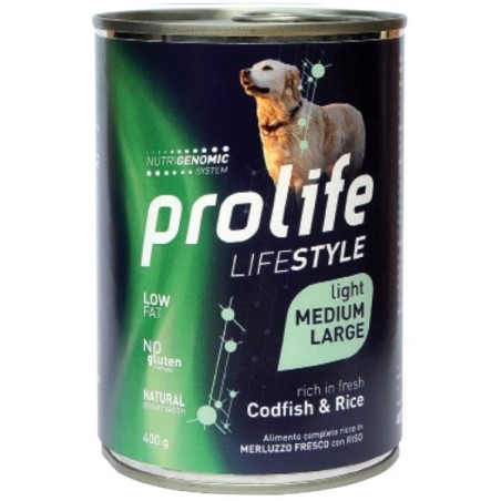 PROLIFE DOG  LS LIGHT CODFISH & R M/L gr.400