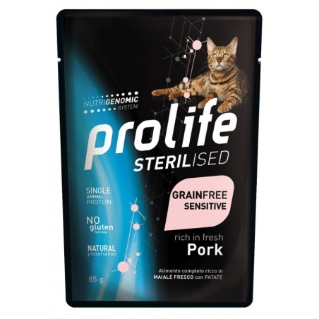 PROLIFE CATW BS STERIL. PORK & PATATE GR.85
