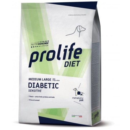 PROLIFE DIET.DOG DIABETIC SENS M/L KG.8
