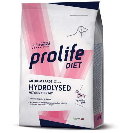 PROLIFE DIET.DOG HYDROLISED LAMB M/L KG.8