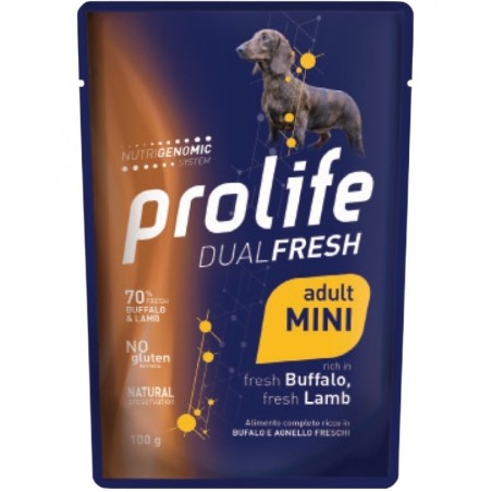 PROLIFE DOGW BS DF AD.MINI BUF/LAMB GR.100
