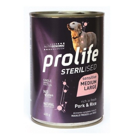 PROLIFE DOG STERILIISED PORK/RICE GR.400