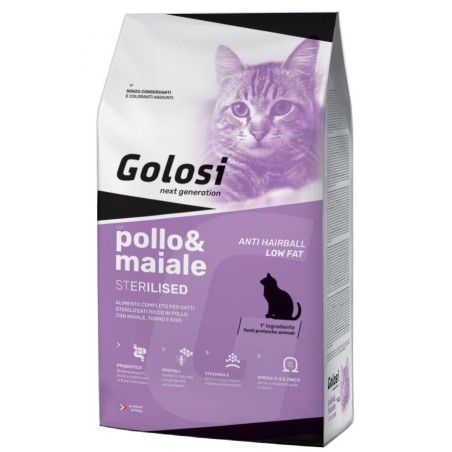 GOLOSI NEW CAT STERILISED LOW FAT KG.20