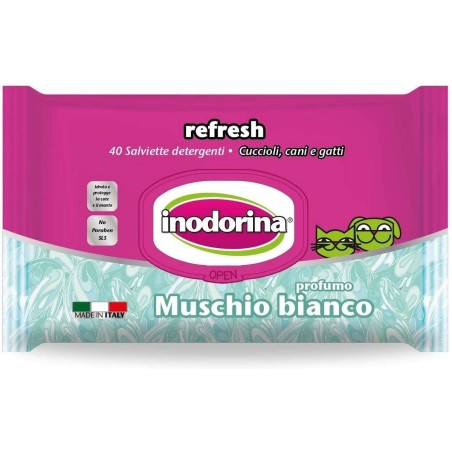INODORINA SALVIETTA MUSCHIO BIANCO PZ.40