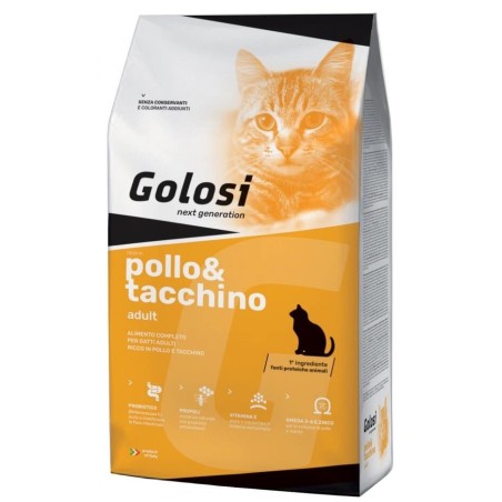 GOLOSI NEW CAT POLLO&TACCHINO 1,5 KG