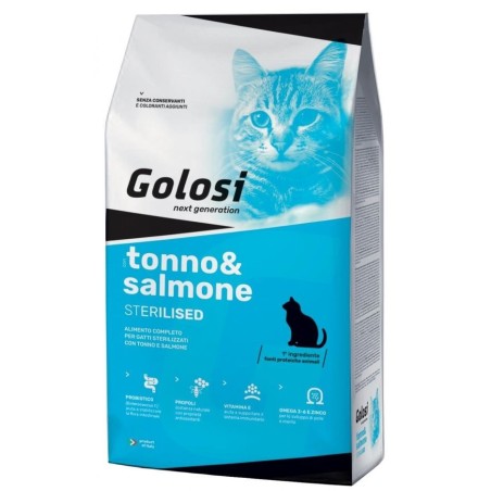 GOLOSI NEW CAT STERILISED TONNO&SALMONE KG.1,5