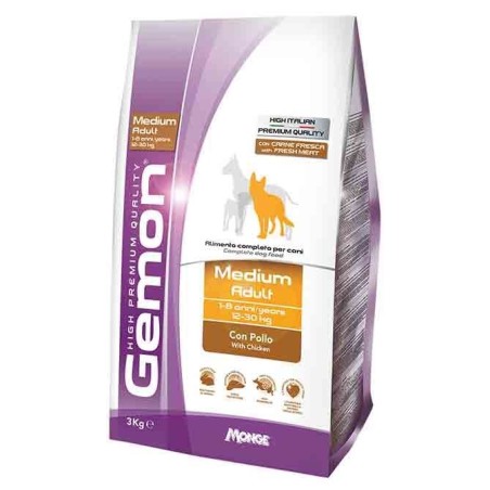 GEMON DOG MEDIUM ADULT POLLO KG 15