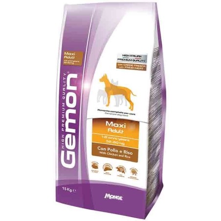 GEMON DOG MAXI  ADULT POLLO/ RISO KG 15